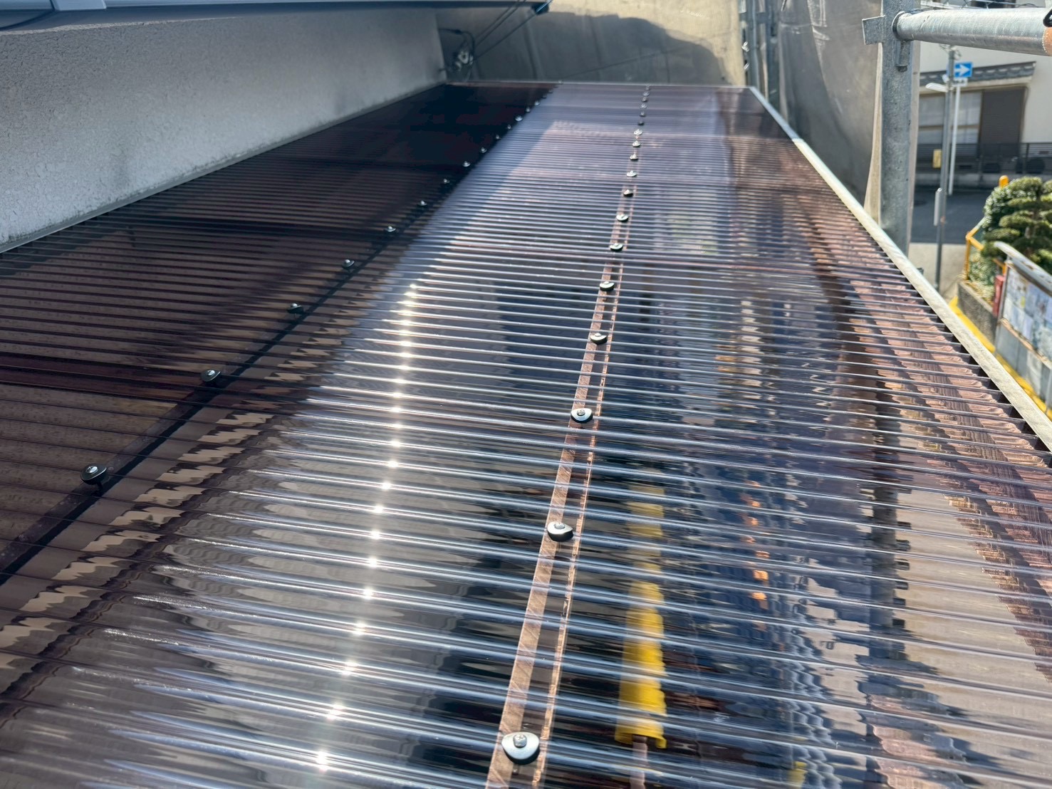 大阪府八尾市　ポリカナミイタ交換工事　工事後