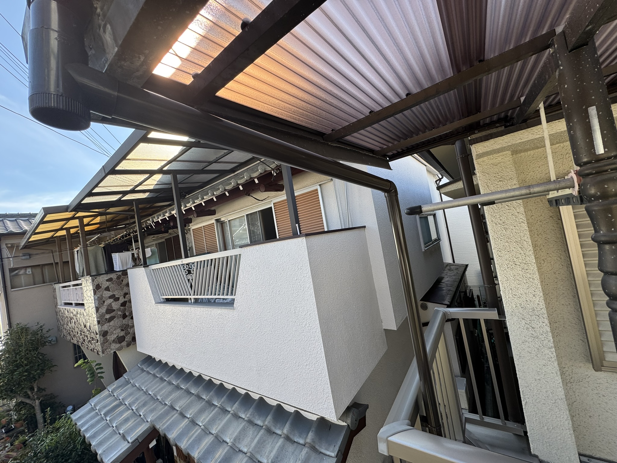 大阪府八尾市　エクステリア樋　交換