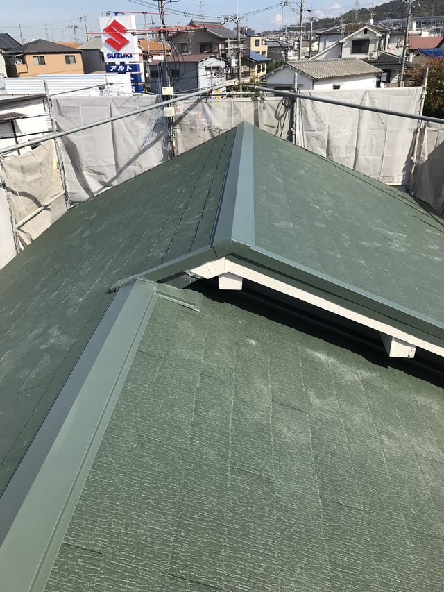 交野市屋根葺き替え工事after