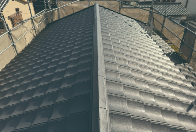 八尾市屋根葺き替えafter